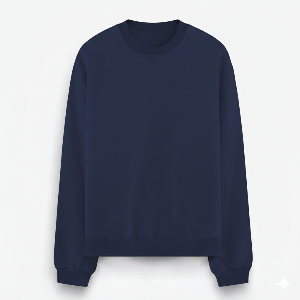 Premium Erkek Sweat Oversize - Lacivert
