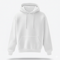 Premium Erkek Hoodie Oversize - Beyaz