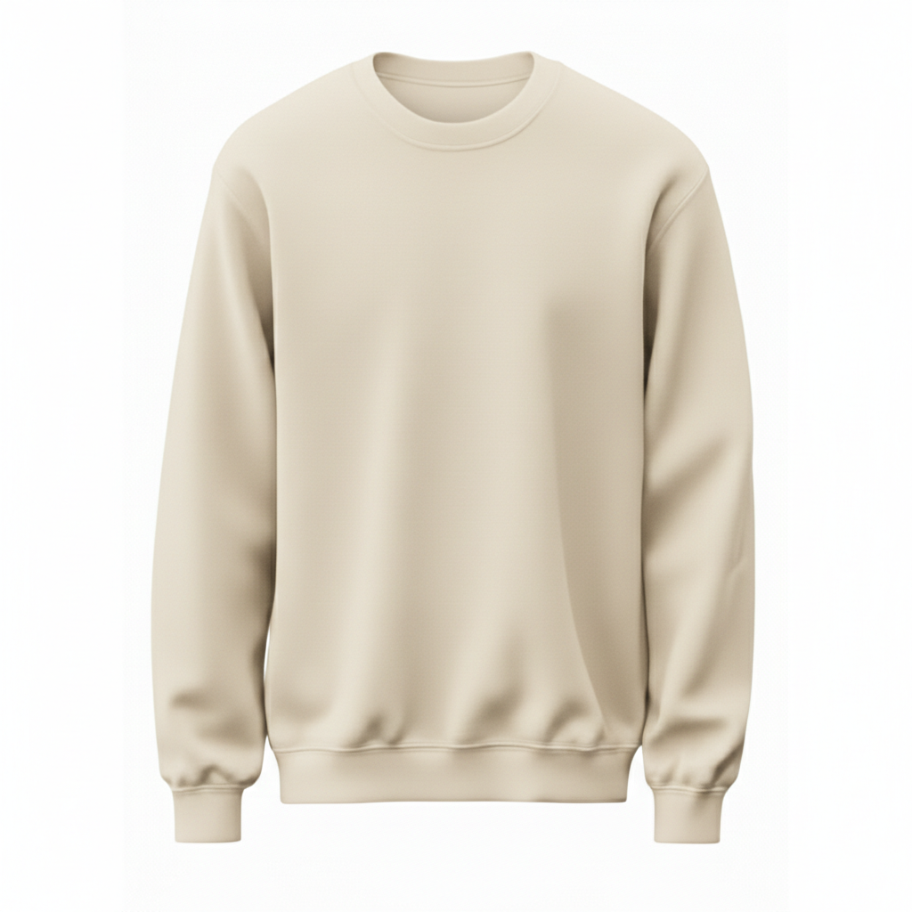 Basic Kadın Sweatshirt - Bej