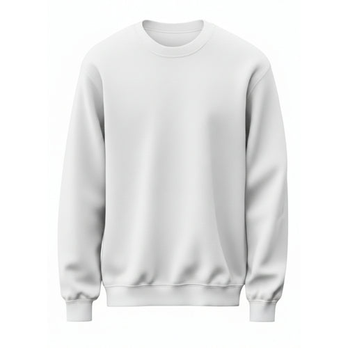 Basic Erkek Sweatshirt - Beyaz