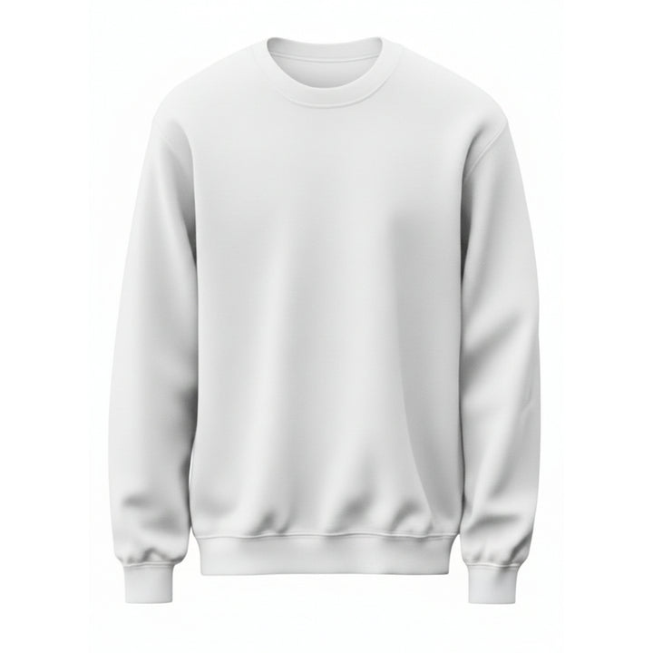 Basic Erkek Sweatshirt - Beyaz
